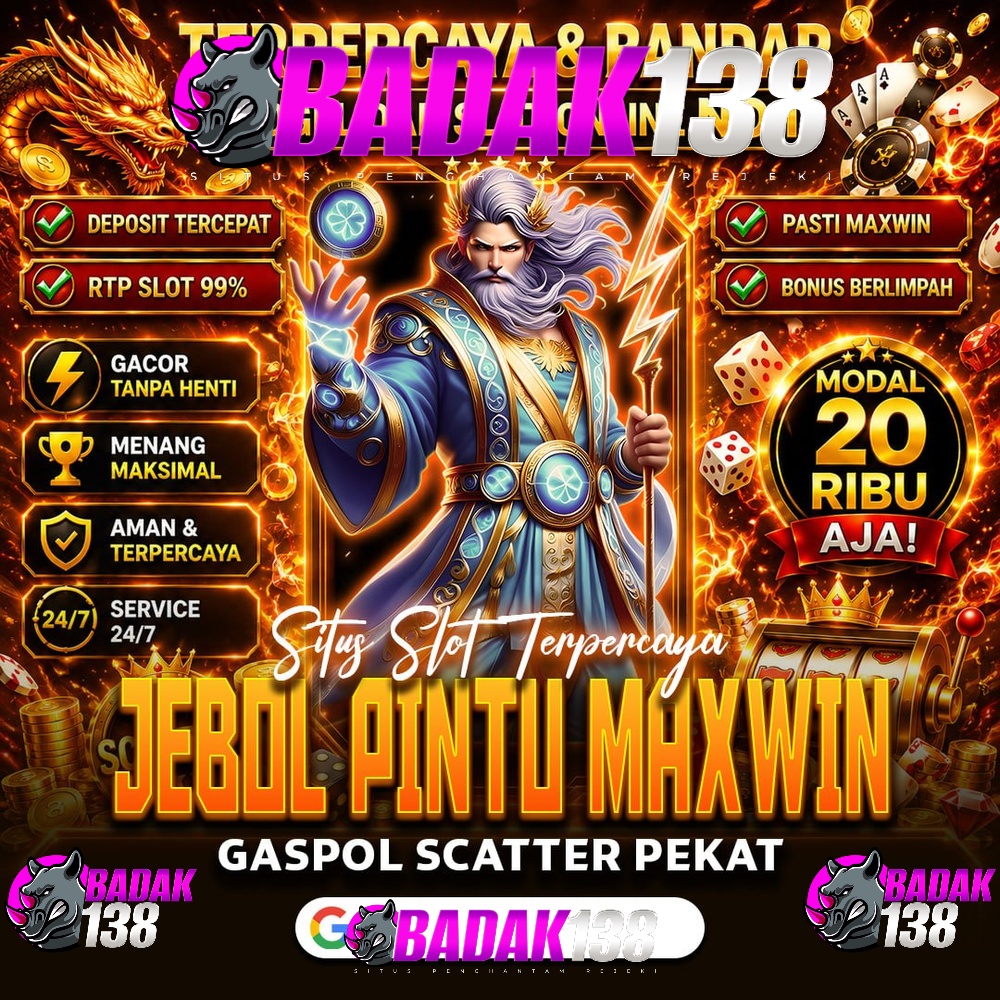 BADAK138: 1st Link Situs Slot Gacor Online Slot777 Resmi Slot88 Hari Ini Gampang Menang